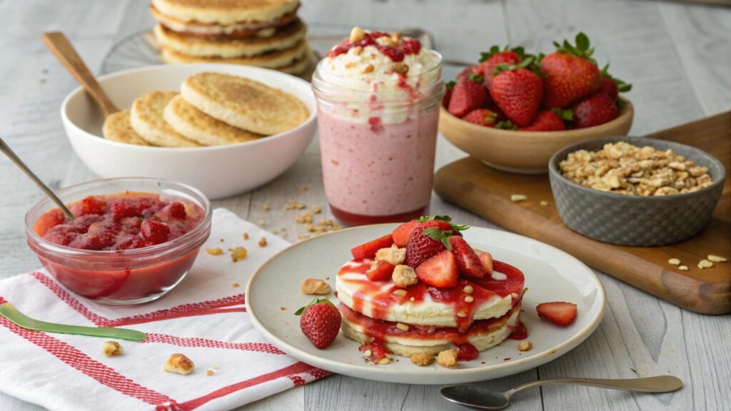 Sweet Breakfast Applications for Strawberry Puree